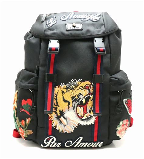 gucci tiger backpack